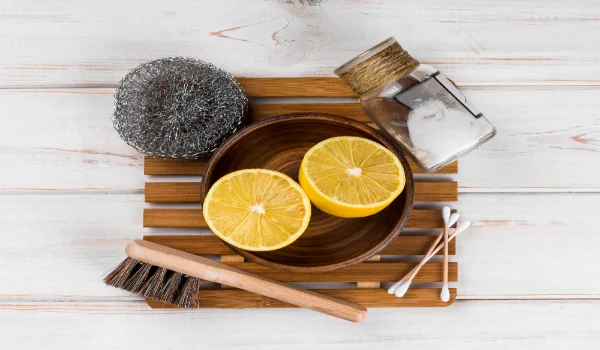 House eco cleaners halves and sponge