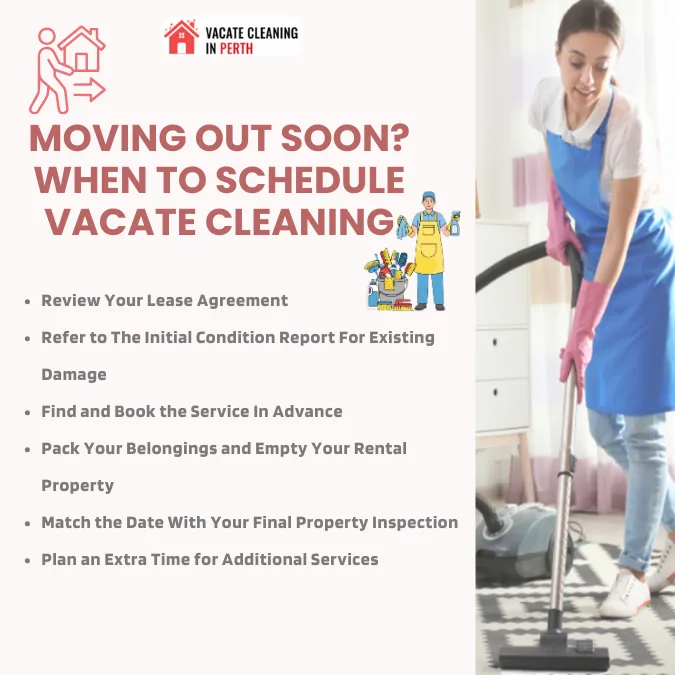 Moving Out Soon When to Schedule Vacate Cleaning