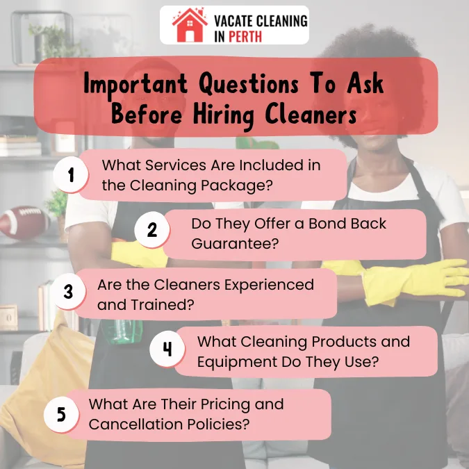 Important Questions To Ask Before Hiring Cleaners